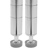 Seville Classics Chrome Shelving Poles, 72 Inch (WEBK428) - 2-Pack