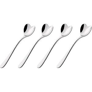 Alessi AMMI08/7 Big Love Set van vier theelepels, 18/10 roestvrij staal
