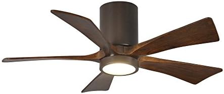 Hugger Paddle Fan with CNC-Cut Solid Wood Blades