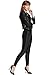 Everbellus Womens Black Faux Leather Leggings Girls High Waisted Sexy Leather Pants