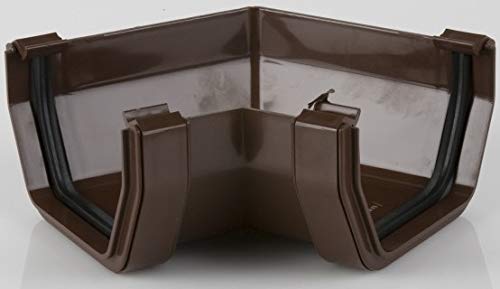 BR058/120BR Brown Brett Martin 120 Degree Angle for 114mm Squarestyle Gutter System