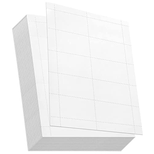 1000 Piece Blank Printable Business Cards 3.5 x 2, Perforated Card ...