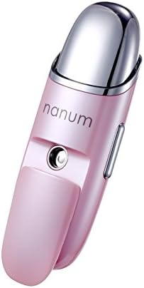 Facial Steamer Hydrating Massager,Vibration Face Skin,Testing Moisture Humidity Instrument-Pink