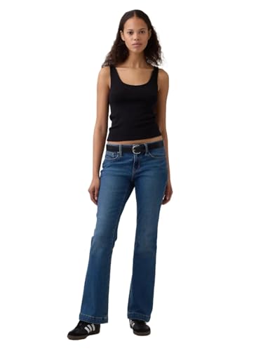 GAP Women's Long and Lean Fit Denim Jean, Medium Indigo 21, 31 at Amazon