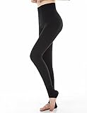 Womens Winter Black Velvet Leggings Warm Thick Elastic Leggings Fleece Lined