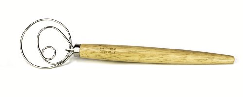 The Original Danish Dough Whisk - LARGE 13.5" Stainless Steel Dutch Style bread dough whisk for pastry, pizza. Great alternatives to a blender, mixer or hook
