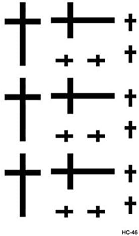 Blanche Lynn Mixed Design Body Sticker Waterproof Temporary Partysu Cross Angel Flower Cartoon Tattoo Body Art Stickers , 4 Different Sheets