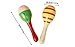 New Wooden Maraca Wood Rattles Egg Shaker Kids Musical Party Favor Kid Baby Shaker Sand Hammer Toy