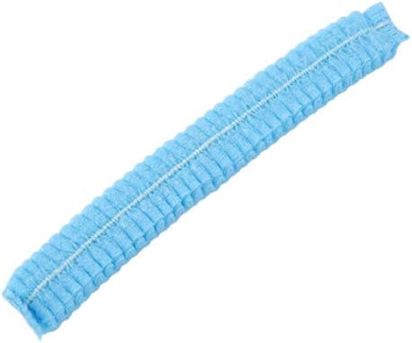 Comomingo 100 PCS Breathable Dustproof Disposable Head Cover Mob Cap Hat Hair Net Non Woven Anti Dust Hats for Hospital Food Industry