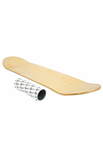 SCSK8 SCSK8 Natural Blank &amp; Dipped Skateboard Deck (Natural, 8.25")