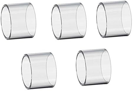 5pcs Pyrex Bulb V-D Glass Tube Acessaries for G-e-e-k-v-a-p-e A-e-g-i-s M-i-n-i M-O-D (Transparent)