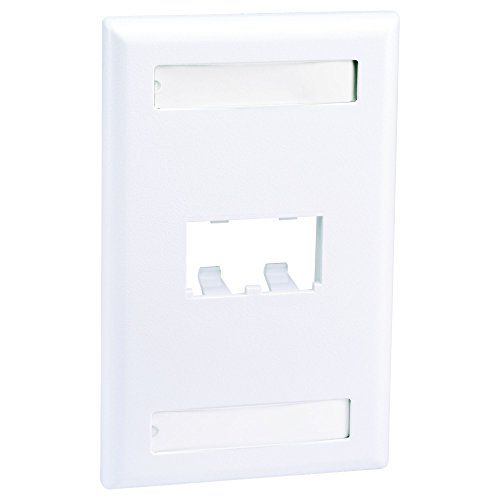 Faceplate 2 Point Single Gang White