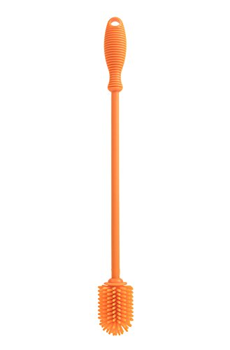 Bibiroo Silicone Bottle Cleaning Brush w/ 12" Handle, Scratch Free, Antibacterial, BPA/PVC/Phthalate Free, Dishwasher Safe, Food Grade