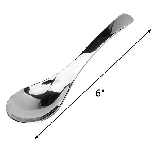 Hedume 12 Pack Thick Heavyweight Soup Spoons, Table Spoons, SUS 304