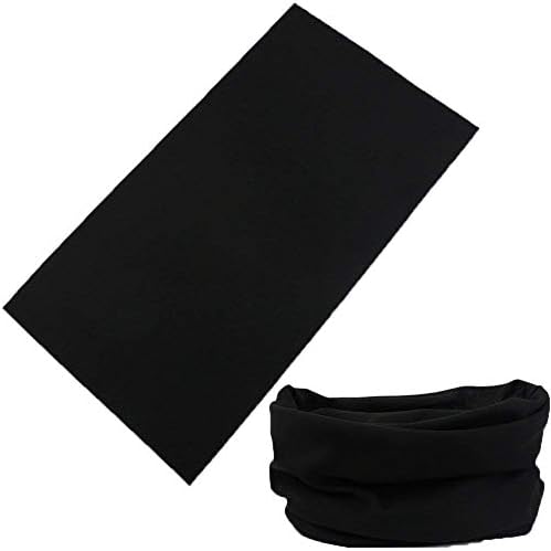 Nimble House Polyester Seamless-Head-Wear-Blue Headband (Black and Blue)