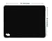 CushionCare Regular Size Black Gaming Mouse Mat Pad - Comes with Complementary Gaming Mouse - 7.9
