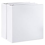 AmazonBasics D-Ring Binder - 3 Inch, 2-Pack