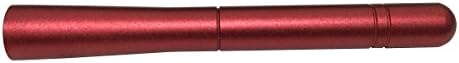 Panpage Carbon Radio Stubby Red Aluminum Screw Base Alloy Car Stylish Antenna 15mm x 119mm x 10mm For All Brand Car Auto External Accessories