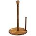 Home Basics Pine Countertop Paper Towel Holder Rustic Kitchen Paper Towels Holder | with Tear-Arm and Rounded Base for Stability