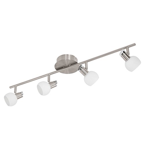 EGLO LED lámpara de techo Sesto 2, lámpara de techo, acero nĂquel mate