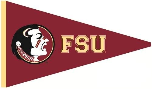 Wigglewalls 9 Inch Fsu Osceola Logo Pennant Decal Flag Florida