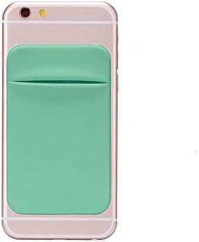 Phone Card Holder, Bagent Stick on Lycra Credit Card ID Wallet Cases Pouch Pocket Sleeves for iPhone, Android and all Smartphones (Light Green)