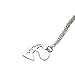 BeOneTwo Piece Best Friends Forever BFF Silver Heart Key Pendant Necklace Set Friendship Accessories