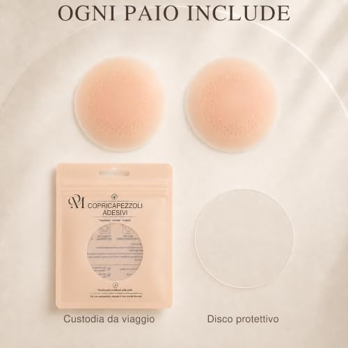 2 Pairs Women's Waterproof Silicone Nipple Covers, Reusable Invisible Nipple Covers, Strapless Cover, Backless Bra, Adhesive Bra, Breast Adhesive Cups