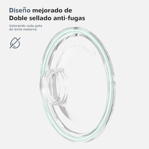 MomMed S21 Extractor de Leche Eléctrico Portátil – Sacaleches con Pantalla Inteligente, Diseño Antiderrames y Manos Libres, Doble Motor con 3 Modos y 12 Niveles – Incluye Protector de 24 mm y 6 Pares de Inserciones (17 mm, 19 mm, 21 mm)