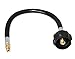 DOZYANT 1 feet / 12 inch RV Pigtail Propane Hose QCC1 Connector with Acme Nut and a 1/4'' Inverted Male Flare