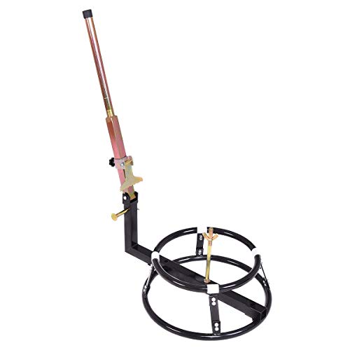 Goplus Tire Changer Stand, Change Tyre Wheel for 16" Rims or Larger Bicycle Motorcycle, Adjustable Tire Changing with Bead Breaker (Black)