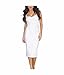 Whoinshop Women's Rayon Strap Celebrity Midi Evening Party Bandage Dress