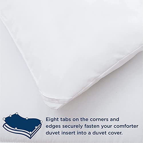 Comforter Twin Size Goose Down Alternative Microfiber Quilted Solid Comforter/Duvet Insert - Ultra Soft Hypoallergenic Bedding - Medium Warmth for All Seasons Twin Comforter - White