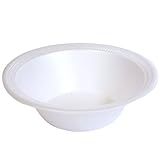 Nicole Home Collection 100 Count Everyday Dinnerware Foam Bowl, 12-Ounce, White