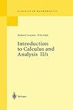 Introduction to Calculus and Analysis, Vol. II/1 (Classics in Mathematics) cover