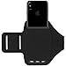 i2 Gear Cell Phone Armband Case for Running - Workout Phone Holder with Adjustable Arm Band and Reflective Border - Medium Armband for iPhone 8, 7, 6, 6S, Galaxy S6, S5, Cyan