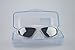 Qishi Super Big Frame No Press The Eye Swimming Goggles for Adult (White)