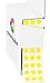 ChromaLabel 1/4 Inch Circle Sticker Labels, Easy to Write on Colored Dot Stickers with Handy Dispenser, Round Color Coding Labels - 1000 Sticky Dots, Yellow Stickers