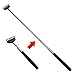 3X UNIS Telescopic Stainless Steel Back Scratcher with Comfortable Color Grip. (Black 3 Pack)