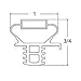 Delfield 170-2622 1702622 Gasket Door 21-3/4