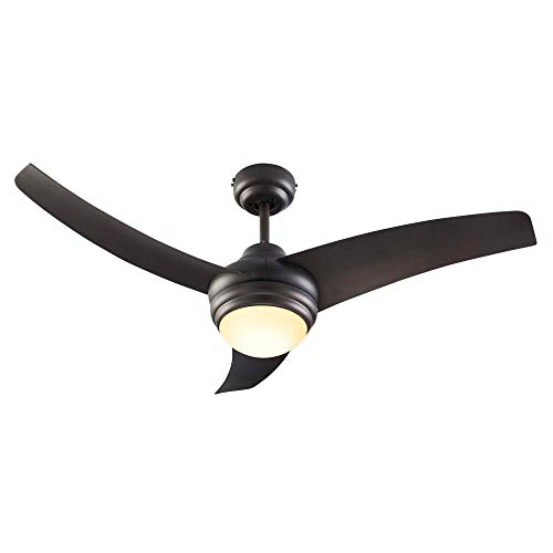 NOMA Ceiling Fan with Light Dimmable with Remote Matte Black Finish