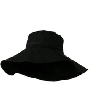 Big Size Ladies Linen Wide Brim Hat