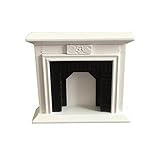 zhenleisier Doll House Accessories,1/12 Miniature Fireplace Furniture Model Kid's Handmade Educational Toy Doll House Living Room Decor Accessory White