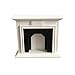 zhenleisier Doll House Accessories,1/12 Miniature Fireplace Furniture Model Kid's Handmade Educational Toy Doll House Living Room Decor Accessory White
