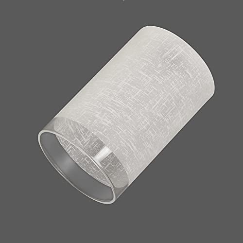 Giluta 2 Pack Glass Shade Replacement Cylinder Glass Shade Lipless with