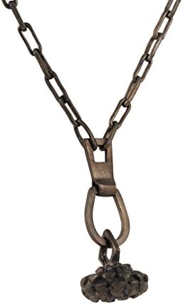 VESPER ROSE - Juno Necklace with Marigold Charm in Black Rhodium Plated Brass