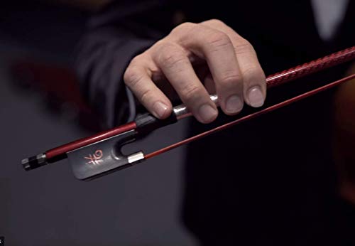 The Piano Guys Ziggy Carbon Fiber Cello Bow | Full Size 4/4 Bows With Inlaid Ebony Frog & Premium Aduu Horse Hair