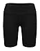 Ekouaer Women's Wide Waist Swimsuit Board Shorts Beach Bottoms(Black,Medium)