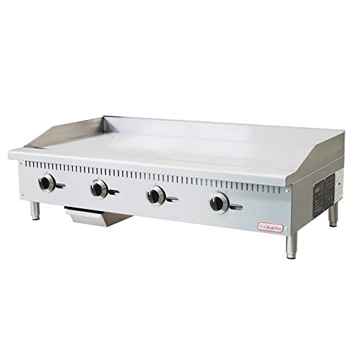Backychu Commercial Natural Gas Griddle with Liquid Propane Conversion