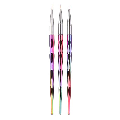 Redvive Top 3pcs Small Pen Hook Painting Line Nail Pens Pull Pen Paint